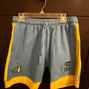 WNBA Chicago Sky Team Member Blue and Yellow Athletic Shorts